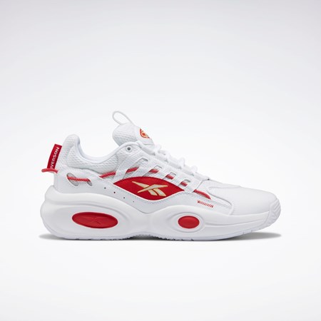 Reebok Reebok Solution Mid Basketball Shoes Ftwr White / Vector Red / Matte Gold | GX8926