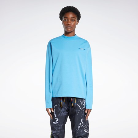 Reebok Reebok by Pyer Moss Long Sleeve Tee Always Blue | HE6046