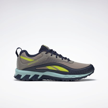 Reebok Ridgerider 6 Shoes Boulder Grey / Acid Yellow / Vector Navy | GX2249