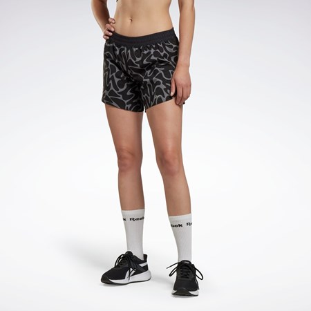 Reebok Running Printed Shorts Black | HH8020