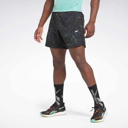 Reebok Strength Allover Print Shorts Black | HG4070