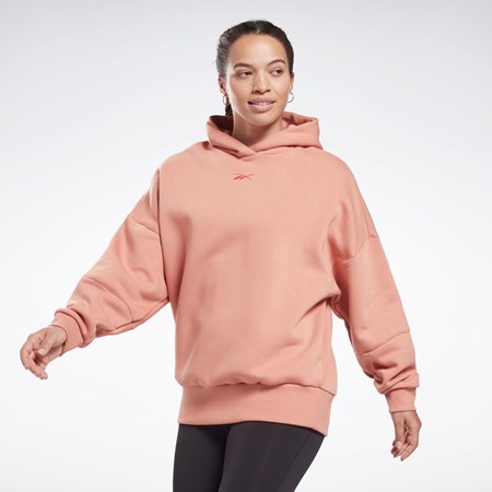 Reebok Studio Recycled Oversize Hoodie Canyon Coral | HB5405