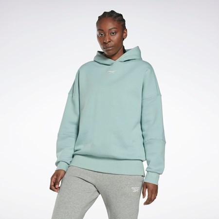 Reebok Studio Recycled Oversize Hoodie Seaside Grey | HM5090