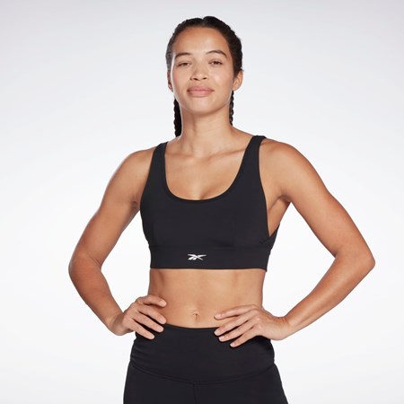 Reebok Studio Reebok Stripped Minimalist Bra Black | H51853