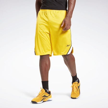 Reebok Workout Ready Mesh Shorts Always Yellow | HA1081