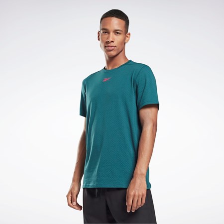 Reebok Workout Ready Mesh T-Shirt Midnight Pine | H59333