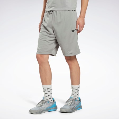 Reebok Workout Ready Mélange Shorts Pure Grey 3 | HI0685