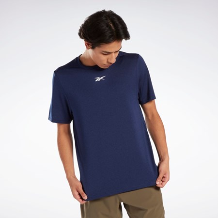 Reebok Workout Ready Mélange T-Shirt Batik Blue | HG0676