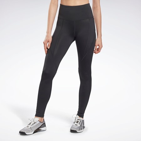 Reebok Workout Ready Pant Program High Rise Leggings Night Black | GS1956