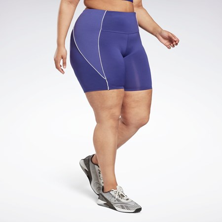 Reebok Workout Ready Poly Shorts (Plus Size) Bold Purple | HI2396