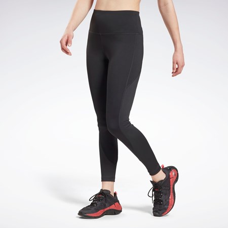 Reebok Workout Ready Rib High-Rise Leggings Black | GR9507