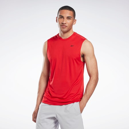 Reebok Workout Ready Sleeveless Tech T-Shirt Vector Red | HL4294