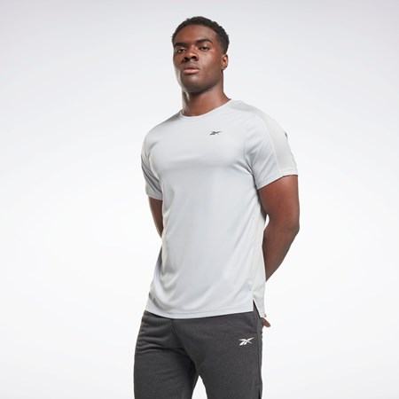 Reebok Workout Ready Tech T-Shirt Pure Grey 3 | HK4444