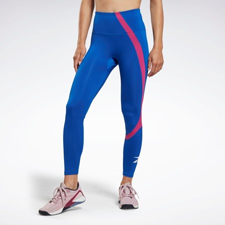 Reebok Workout Ready Vector Leggings Vector Blue | HK4780