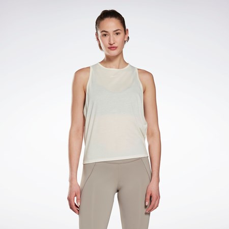 Reebok Yoga Long Tank Top Classic White | HN4354