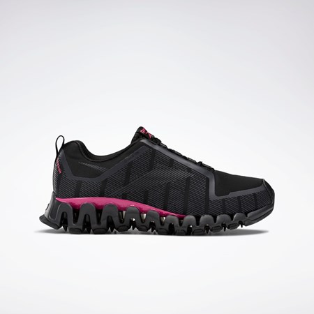 Reebok ZigWild Trail 6 Shoes Black / Cold Grey 7 / Pink | FX1439