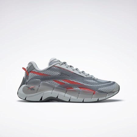 Reebok Zig Kinetica 2.5 Shoes Pure Grey 4 / Pure Grey 6 / Rhodonite | GX0500